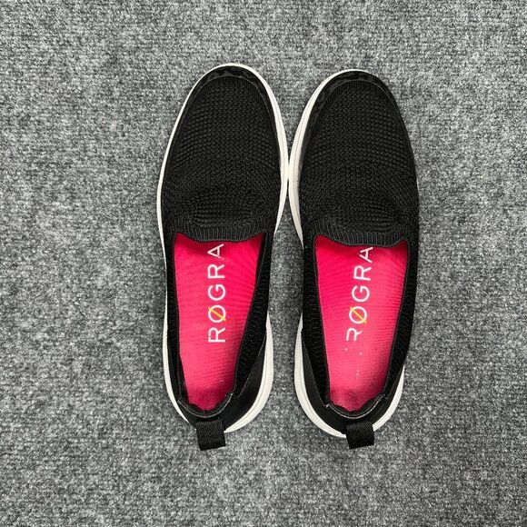 Cole Haan Omni Shoes Women's 8 Black Mesh ZeroGrand Slip On Round Toe Sneakers - Picture 9 of 12